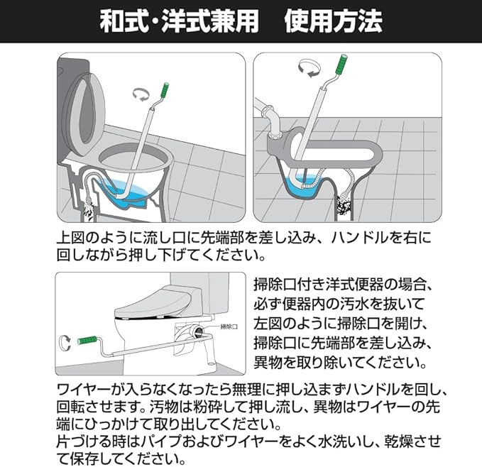 SANEI Drain Cleaner for Toilet PR86
