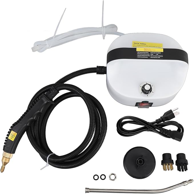 Portable Steam Cleaner High Pressure Steam Cleaning Machine with Adjustable Knob for Kitchen Air Conditioning and Refrigerator (US Plug 110V)