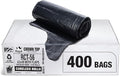 Aluf Plastics RCT-56 Star Sealed Coreless Rolls with E-Z Tie Flap Closure 56 gal Polyethylene 43 x 46 Black (Pack of 400)