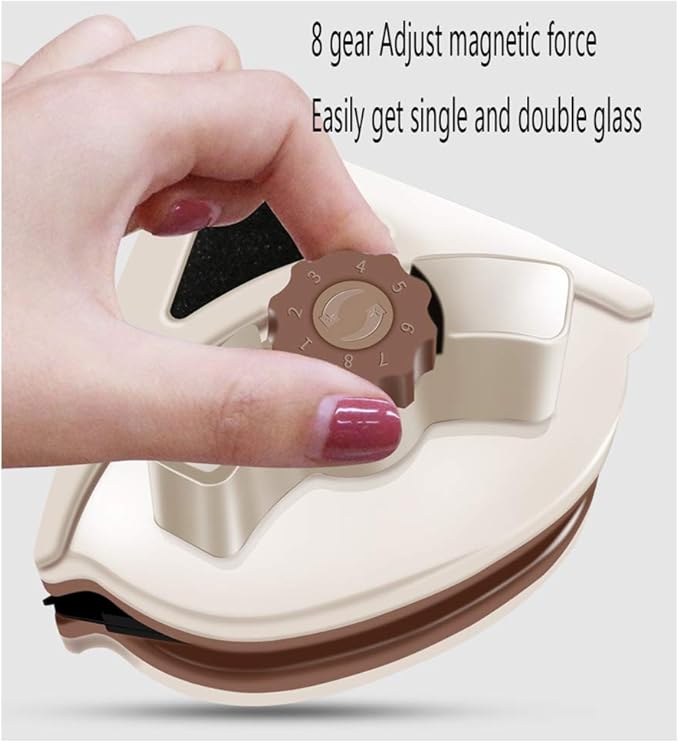 Magnetic Window Cleaner Tool with Ergonomic Handle Designed for Easy Cleaning of Windows 5-25mm Thickness Efficient Glider Brush for Streak-Free Results