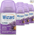 Wizard Automatic Spray Refill – Freshly Picked Lavender 5 oz (12 Pack) | Compatible with Air Wick Freshmatic &amp Glade Dispensers | Long Lasting Odor Neutralizer for Home &amp Office