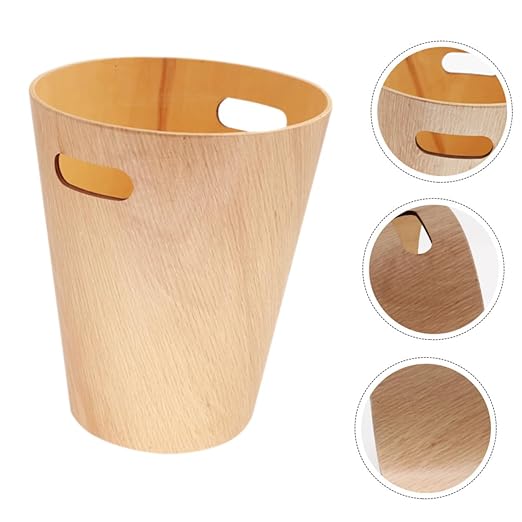 PRETYZOOM Desktop Trash Can Stylish and Wastebasket for Office Bathroom Bedroom Minimalist Design for Tabletop Use