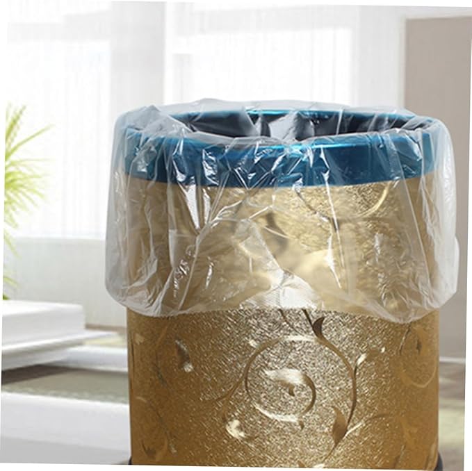 Thickened Small Trash Bags for Bathroom and Kitchen 6 Rolls 45x50cm Flat-top Disposable Garbage Can Liners Multipurpose Household Waste Bags
