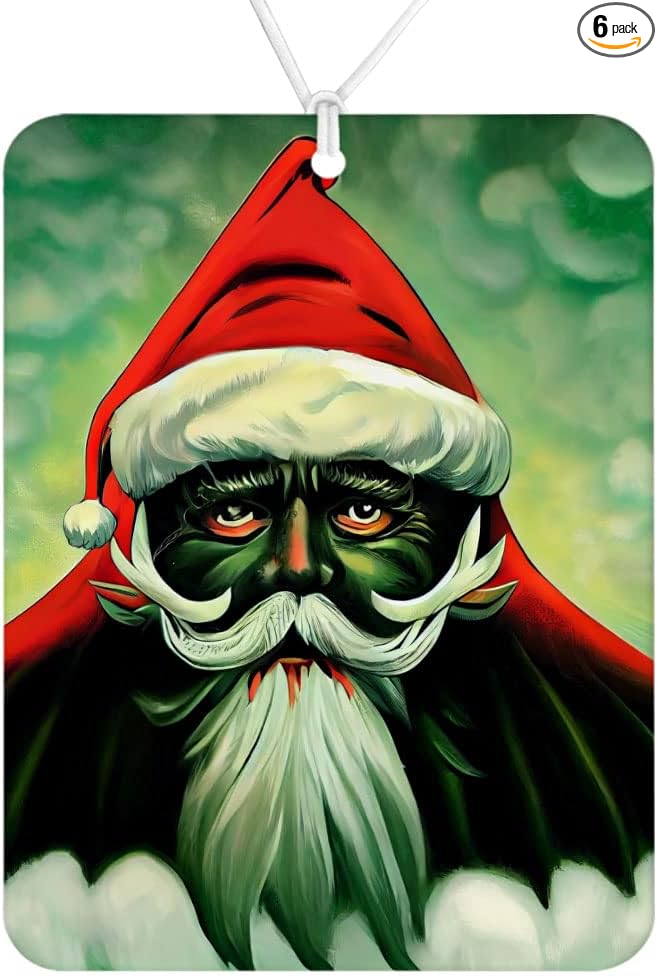 Christmas Design Car Freshener Set of 6 - Horror Car Air Freshener - Themed Air Freshener for Car