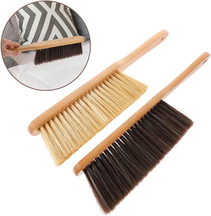 4pcs Long Handle Bed Brush for High Places Gentle Cleaning Brush for Car Bed Furniture Couch