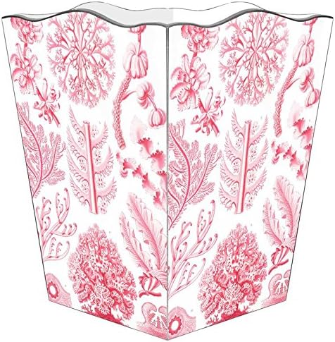 Marye-Kelley WB2713-Pink Coral Wastepaper Basket