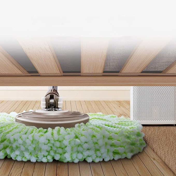 MopBucket Floor Cleaning System with Extended Adjustable Handle and Microfiber Mop Pads