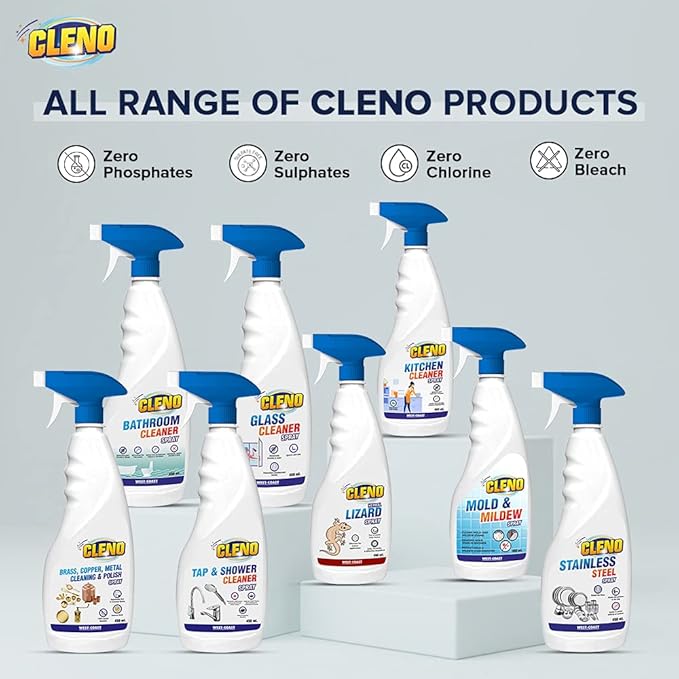 Heavy Duty Kitchen Degreaser Cleaner Spray Removes Oil Grease from Food Stains/Chimney Stove Grill/Kitchen Slab/Oven/Exhaust Fan - 450 ml (Pack of 3)