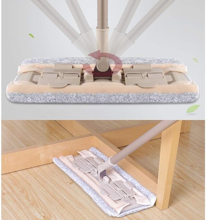 MopProfessional Microfiber Mop Flat Mop for Floor Cleaning Wet and Dry Floor Cleaning Mops for Hardwood Wood Tile Walls