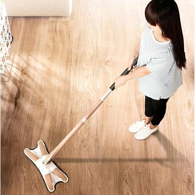 Mop Dragging Board Automatic Rebound Free Hand Lazy Mop for Home Store Cleaner Flat Mop