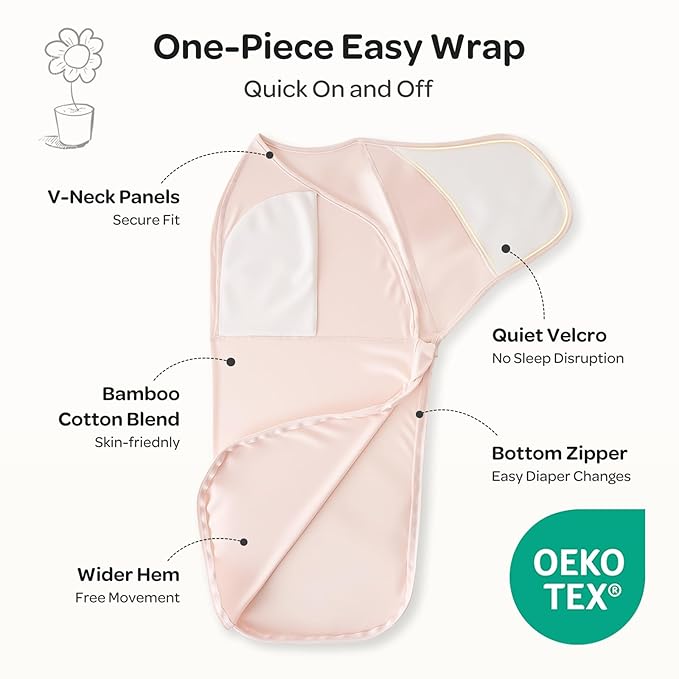 Momcozy Swaddles for Newborns 0-3 Months Helps Reduce Startle Reflex Newborn Registry Gift Set with Baby Bottle Brush Kit for Bottles Breast Pump Parts &amp Nipples