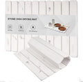 Stone Drying Mat for Kitchen Counter 24(L)×16(W) Collapsible Quick Dry Stone Dishes Mats Absorbent Diatomaceous Earth Mats for Kitchen Bathroom