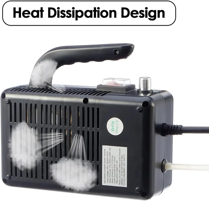 2600W High Pressure Steam Cleaner Portable Handheld Steam Cleaner High Temp Steam Cleaning Machine with Brush Heads &amp Insulation Gloves for Cleaning Upholstery Bathroom Car Detailing (Color :