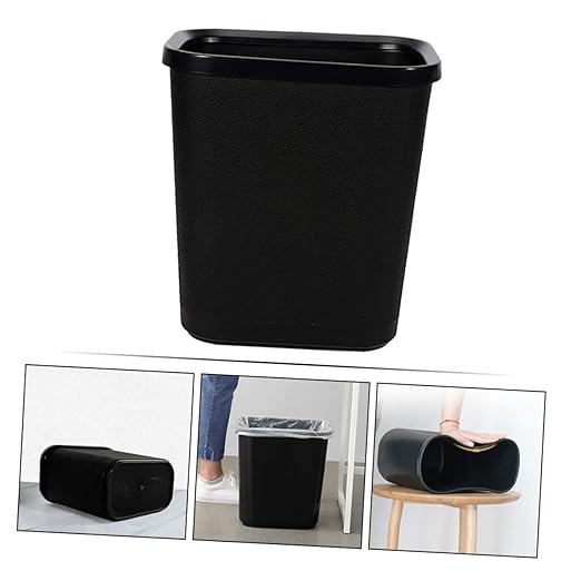 1pc Multi-Functional Plastic Trash Can Slim Design Wastebasket for Home Office Kitchen and Bathroom Stable Easy to Use Elegant Look Capacity