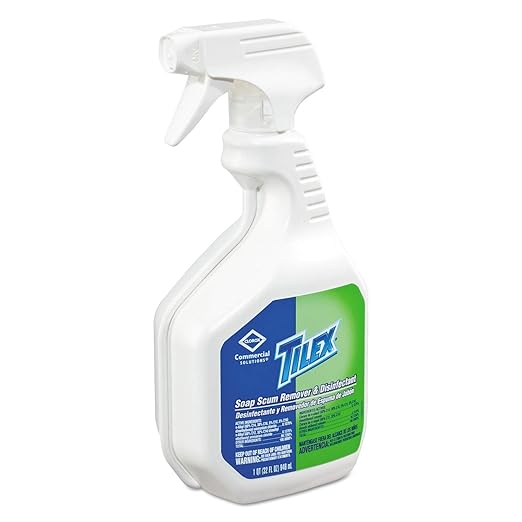 CloroxPro Tilex Disinfecting Soap Scum Remover Spray 32 Ounces (Package May Vary) (Pack of 9)