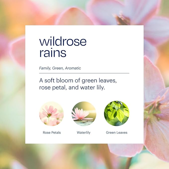 Aera True Loves Wildrose Rains - Deodorizing Home Fragrance Scent Refill for Pet Odor - Notes of Green Leaves Rose Petal &amp Water Lily - 25mL - For Use With Aera Diffuser (Sold Separately)
