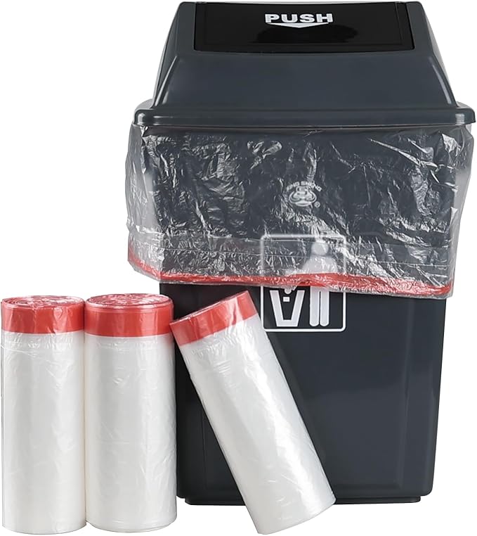 Pekky 10 Gallon Kitchen Trash Bags Medium Drawstring Garbage Bags 108 Counts