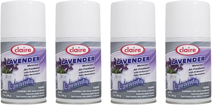 Claire CL115 Lavender Metered Air Freshener 7 Oz (4 Pack)