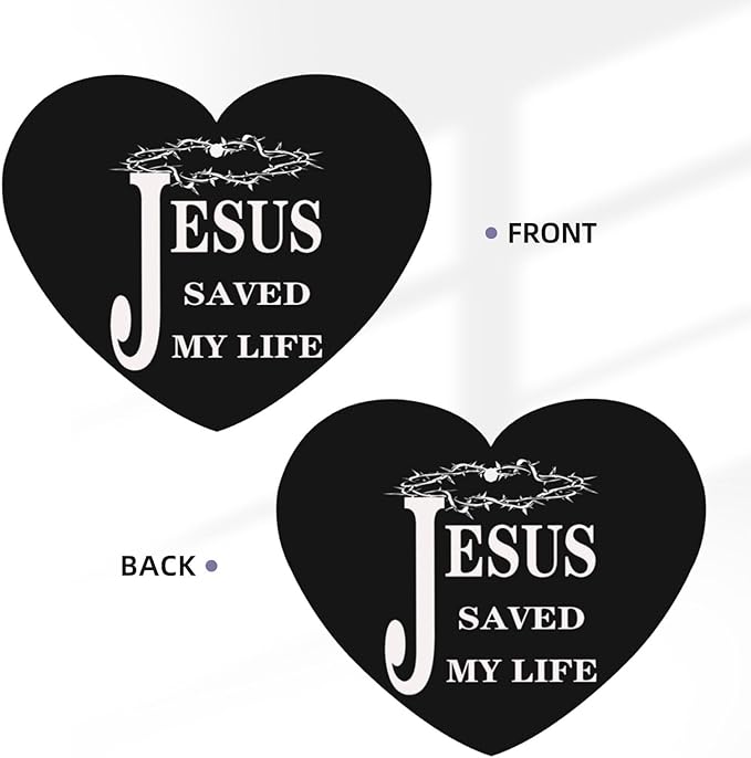 100 PCS Religious Jesus Christian Faith Cross Car Air Fresheners Cards Set Multi-Pack Scented Cards Long-Lasting Auto Fragrance Cards for Vehicle Home &amp Office Heart Shape