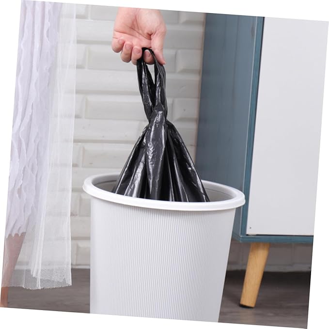 200pcs Thickened Plastic Trash Bags for Bathroom and Kitchen Leak-resistant Garbage Can Liners for Home and Office Large Capacity Waste Bags