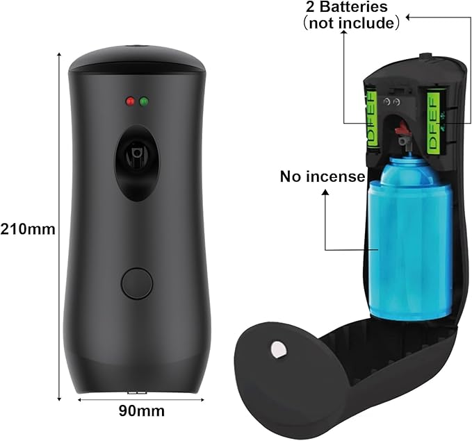 Automatic Air Freshener Spray Dispenser (2-Pack) Free Standing or Wall Mounted Adjustable Aromatherapy Machines for Home Indoor Bathrooms Offices Hotels and Commercial Places (B-01)