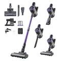 VEVOR Cordless Vacuum Cleaner 25KPA Max Powerful Suction Rechargeable Anti-Tangle Stick Vacuum with Dust Cup Lightweight Handheld Vac with 35mins Runtime for Home Carpet Pet Hair Hard Floor