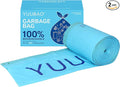 100% Home CompostableTall Kitchen Garbage Bag 13 Gallon Size Thickened 13 gallon Trash Bag Break Resistant Drawstring Closure Continuous Odor Control Blue Lavender Odor 90 bags