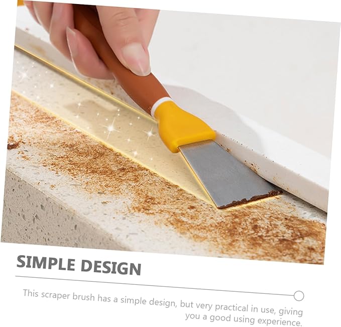 TPR Griddle Spatula Gas Stove Gas Stove Brush Cleaning for Kitchen Gas pan Scrubber Range Hood Oven Copper Wire Stainless Steel Scraper