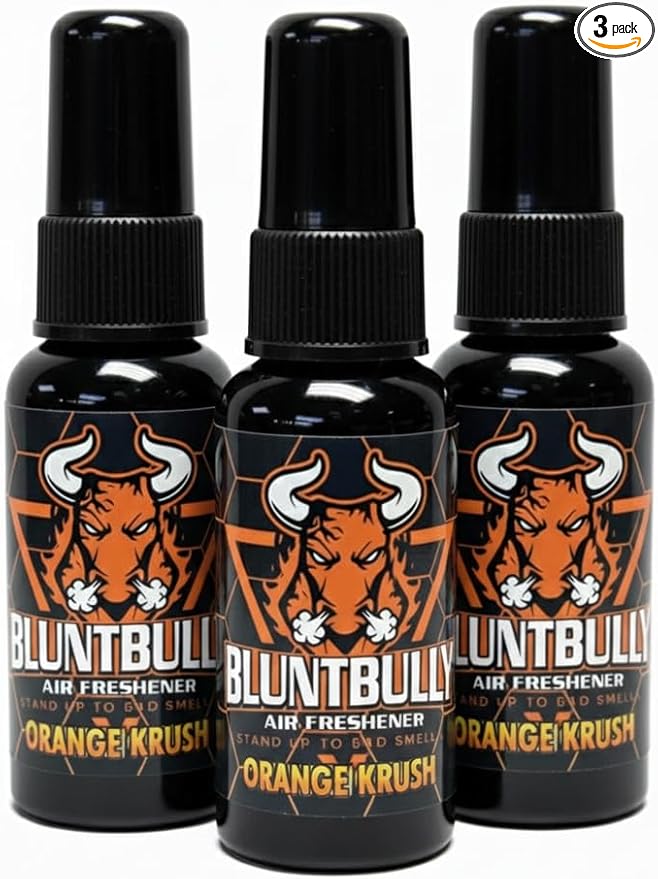 Air Freshener (Orange Krush) (3 Pack) Premium Oil Based Air Freshener Spray. Long-Lasting Room Bathroom Office &amp Car Scent | Eliminates Odors from Smoke Pets &amp More