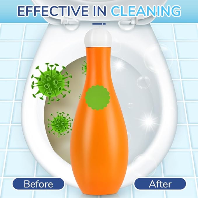 Toilet Deodorizing Effective Cleaner 2025 New Bowling Blue Bubble Toilet Bowl Cleaner Automatic Long-Lasting Toilet Bowl Cleaner in Bottle Toilet Cleaner for Cistern Prevents Limescale (3)