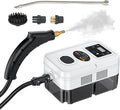 Handheld Multi-Surface Steam Cleaner with 4pcs Accessories Touch Screen 6 Levels Adjustable 15s Fast Steam Deep Cleaning with Portable Handle 1200ml/40.5oz Water Tank for Sofa Window Glass Kitchen