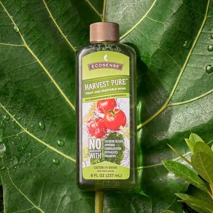 Melaleuca Harvest Pure Fruit and Vegetable Wash – 8 fl oz – Biodegradable Produce Cleaner – Removes Dirt Residue &amp Surface Contaminants – Food-Safe Formula Easy Rinse