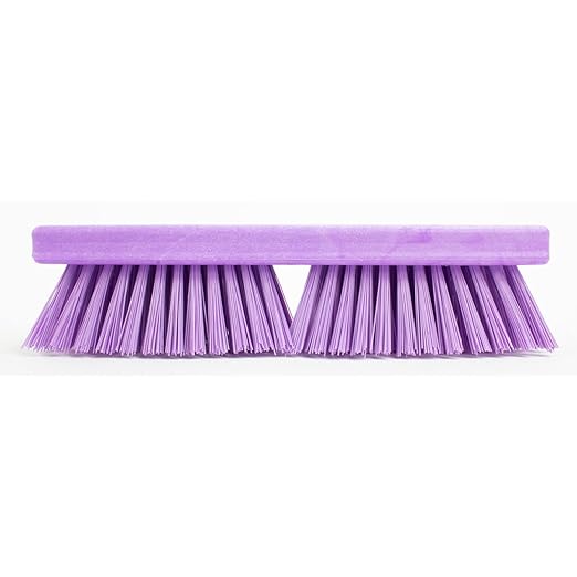 SPARTA Plastic Floor Scrub Brush Brush Head Only Deck Brush with ACME Standard Thread Fitting for Deck Industrial Kitchens and Hospitals 10 Inches Purple