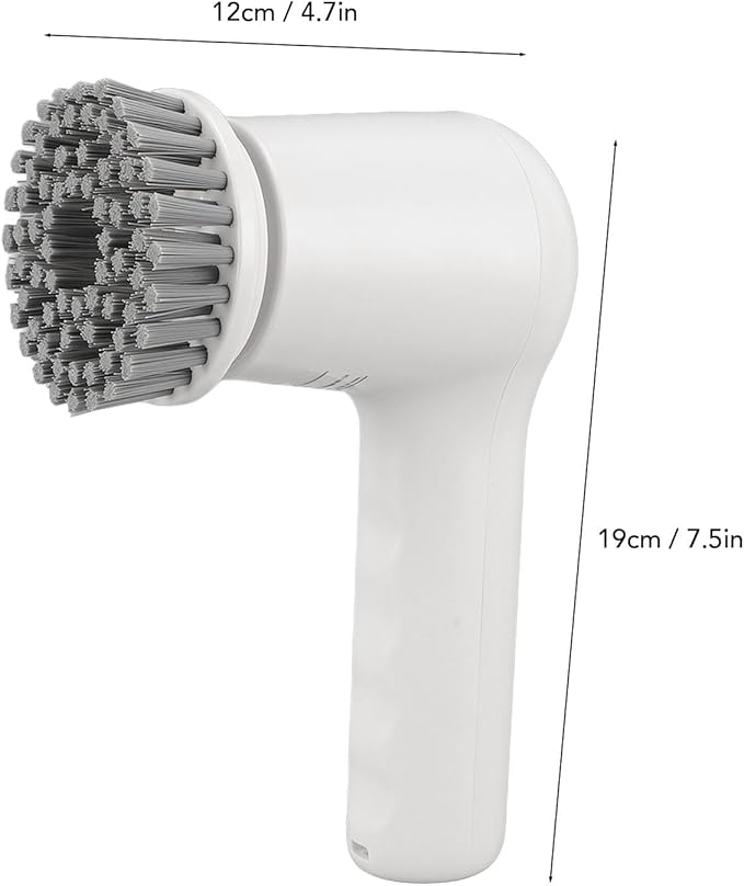 Pssopp Electric Cleaning Brush Dual Speed Handheld Power Scrubber with 3 Brush Heads for Cleaning Shower Tile Grout Sink