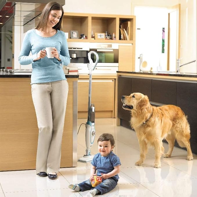 Steam Mop Powerful Floor Steamer Cleaner Mopper with Automatic Steam Control for Hardfloor Laminate Tile Grout and Carpet