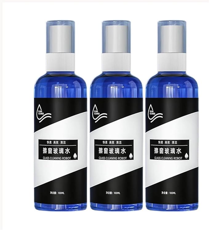 Window Cleaning Water Descaling Agent for Window Cleaner Robot Liquid Mirror Brightening Glass Descaling Spray Agent(3PCS)