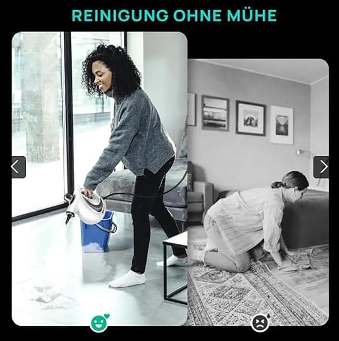 Multi Purpose Disinfection Steamer Powerful Handheld Steam Cleaner with 9 Accessories for Home Kitchen Bathroom Tile Grout and Furniture Cleaning.