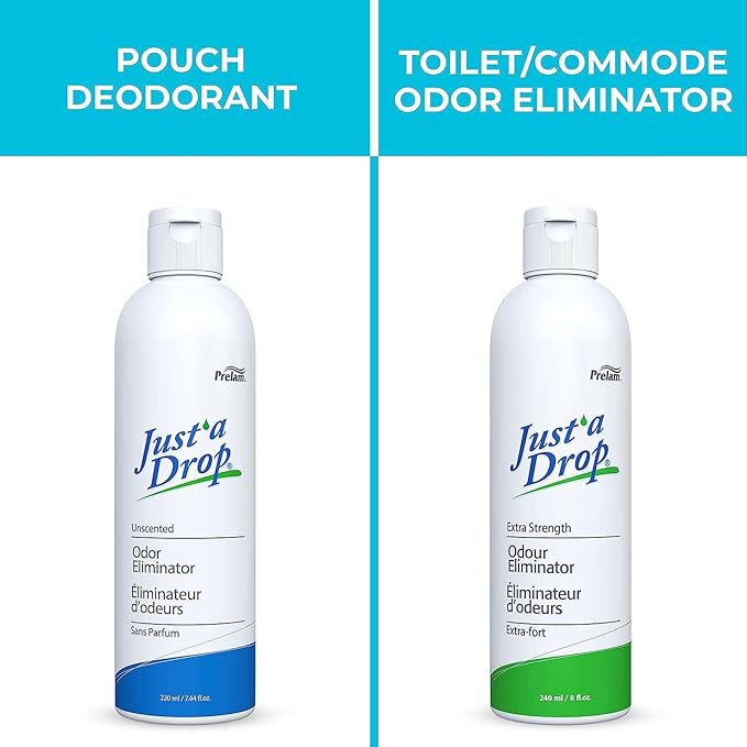 Prelam Just a Drop Odor Eliminator - Before You Go Toilet Freshener - Deodorizer Odor Eliminator - Toilet Drop Ins - Extra Strength - 8 oz