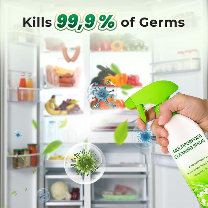 Household Powerful Multipurpose Cleaning Spray All-Purpose Household Cleaners Plant-Based Power Cleaner Liquid Spray for Kitchen Bathroom (1PCS)