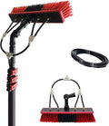 3.6-10.8M Water Fed Telescopic Brush Water Fed Conservatory Roof Cleaner Telescopic Brush Window Cleaning Pole Water Fed Telescopic Brush Extendable Solar Panel Cleaning Brush (10.8M)