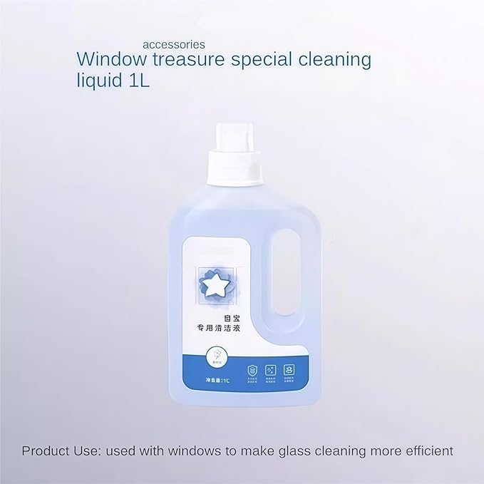 Vacuum Cleaner With Special Window Glass Cleaning Solution. Compatible with Ecovacs Winbot. All Series 1000ml(1pcs)