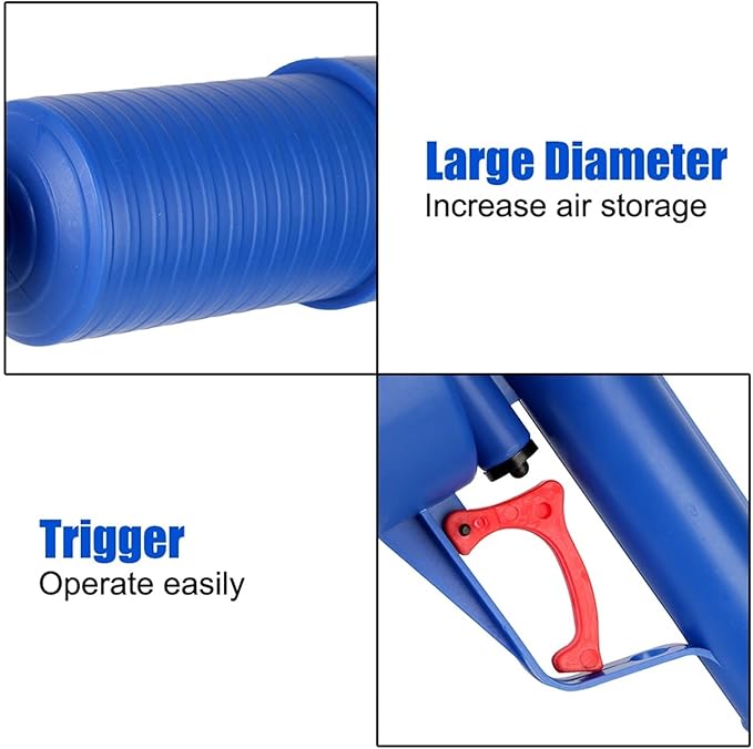 Dredge Pipe Pipe Plunger -Pipeline Clogged Remover Drain Cleaner Air Pump Pressure Unblocker Manual Sewer Sinks Basin