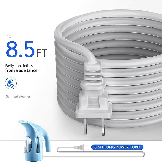 HiLIFE Steamer for Clothes Portable Handheld Design 240ml Big Capacity 700W Strong Penetrating Steam Removes Wrinkle for Home Office(ONLY FOR 120V) (Blue)