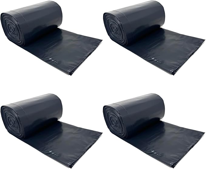 PRO XL 55-Gallon Contractor Extra Tough Heavy Duty Trash Bags (60-Count 3 Mil) – 4 Rolls of 15 in Bulk Box – Industrial Strength for Job Sites and Yard Cleanup – Made in the USA