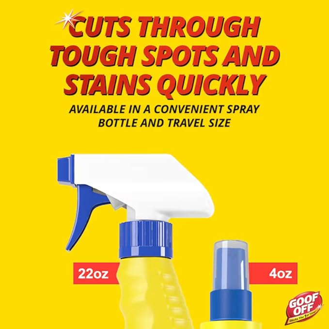 Liquid Cleaner for Marks Messes &amp Stains – 22 oz | Removes Adhesives Stickers Paint &amp Tough Residue | Heavy-Duty Multi-Surface Cleaner for Home &amp Garage