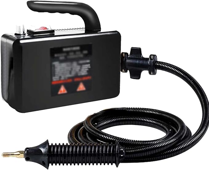 High Pressure Steam Cleaner with Nozzle2600W Steam Cleaner Portable Handheld DeviceInstant Heat and Regulated Steam DrynessHousehold Steam CleanerBlack-110V