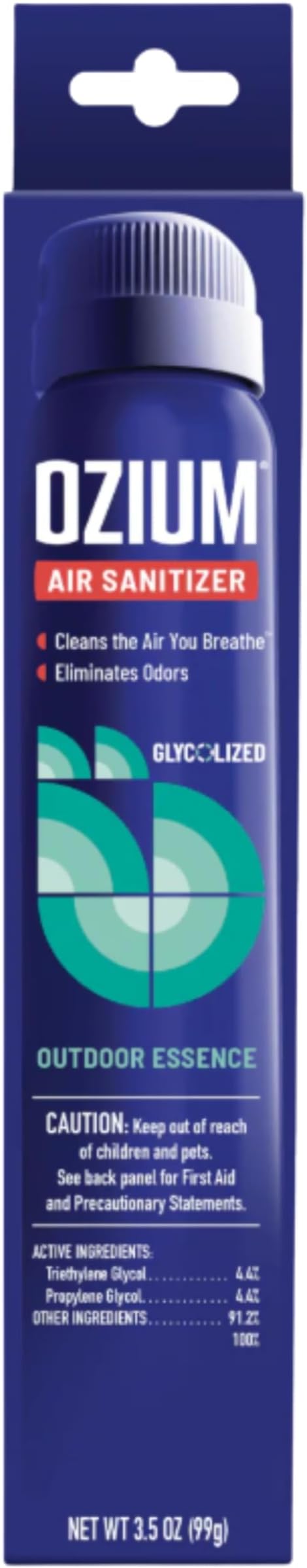 Ozium 3.5 Oz. Air Sanitizer &amp Odor Eliminator for Homes Cars Offices and More Outdoor Essence Scent 6 Pack