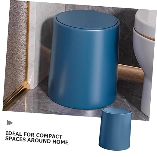 PRETYZOOM Detachable Dual Compartment Garbage Can with Pressing Lid Wastebasket for Home Kitchen Office and Bedroom Modern Nordic Design Safe and Reusable Waste Container