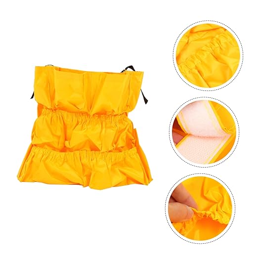 Alipis 120l Round Storage Bucket Bag Straps for Outside Trash Barrels Garbage Bin Organizer