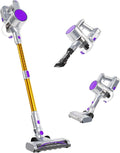 NEWBULIG Cordless Vacuum Cleaner Powerful Stick Vacuum with Flexible Steering &amp Extendable Pole3 Brush Heads 35Mins Runtime Lightweight Wireless for Hardwood Floors &amp Carpet Pet Hair Wal